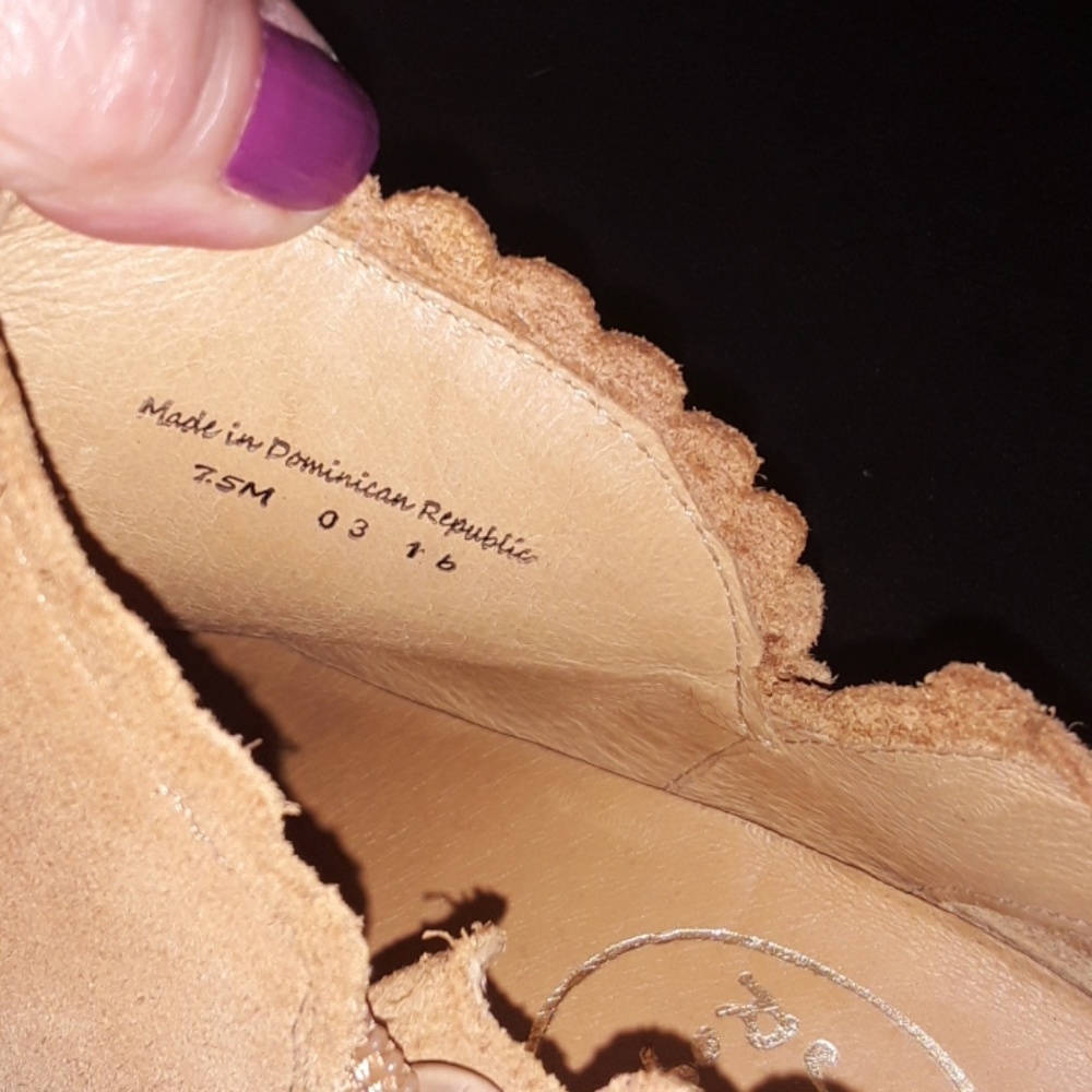 Jack Rogers 7.5M MARIANNE Suede Scalloped Boots Booties Shoes - Picture 8 of 8